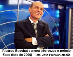 Ricardo Boechat venceu trs vezes o prmio Esso (foto de 2006)- Foto: Jose Patricio/Estado