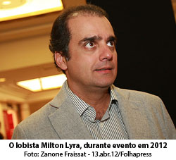 Folha de So Paulo - 02/12/15 - O lobista Milton Lyra, durante evento em 2012 - Foto: Zanone Fraissat - 13.abr.12/Folhapress