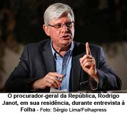 O procurador-geral da Repblica, Rodrigo Janot, em sua residncia, durante entrevista  Folha - Foto: Srgio Lima/Folhapress