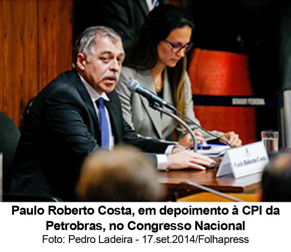 Folha de So Paulo - 11/10/2014 - Paulo Roberto Costa, em depoimento  CPI da Petrobras - Foto: Pedro Ladeira - 17.set.2014/Folhapress