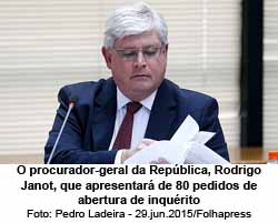 O procurador-geral da Repblica, Rodrigo Janot, que apresentar de 80 pedidos de abertura de inqurito - Foto: Pedro Ladeira - 29.jun.2015/Folhapress