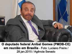 O deputado federal Anibal Gomes (PMDB-CE) em reunio em Braslia - Foto: Luciano Freire - 28.jan.2015/Agncia Senado