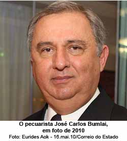 Jos Carlos Bumlai; foto de 2010 - Foto: Eurides Aok 16.mai.10/Correio do Estado