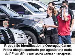 Preso no identificado preso na operao Carne Fraca - Foto: Bruno Santos / Folhapress