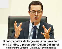 O procurador Deltan Dallagnol, coordenador da fora-tarefa da Lava Jato - Foto: Pedro Ladeira / 28.jun.2016 / Folhapress