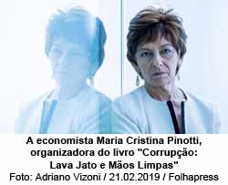 A economista Maria Cristina Pinotti, organizadora do livro 