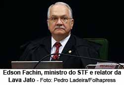 Edson Fachin, ministro do STF e relator da Lava Jato - Foto: Pedro Ladeira/Folhapress