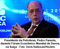 Presidente da Petrobras, Pedro Parente, durante Frum Econmico Mundial de Davos, na Sua - Foto: Denis Balibouse/Reuters