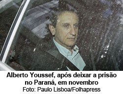 Alberto Youssef, aps deixar a priso no Paran, em novembro - Paulo Lisboa/Folhapress