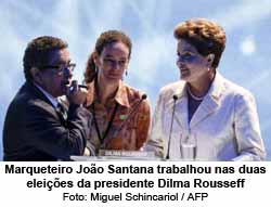 Marqueteiro Joo Santana trabalhou nas duas eleies da presidente Dilma Rousseff Foto: Miguel Schincariol / AFP