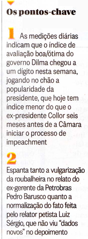 O Globo - 11/03/2105 - A Trivializao do Roubo - Coluna do Merval Pereira