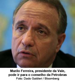 O Globo - Murilo Ferreira, presidente da Vale, pode ir para o conselho da Petrobras - Foto: Dado Galdieri / Bloomberg