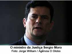 O ministro da Justia Sergio Moro Foto: Jorge William / Agncia O Globo 