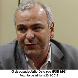 O Globo - 19/08/2015 - O deputado Jlio Delgado (PSB-MG) - Jorge William/22-1-2015