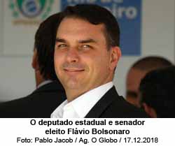 O deputado estadual e senador eleito Flvio Bolsonaro  - Foto: Pablo Jacob / Agncia O Globo / 17-12-2018
