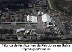 Fbrica de fertilizantes da Petrobras na Bahia - Reproduo/Petrobras