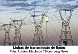 Linhas de transmisso de Itaipu - Adriano Machado / Bloomberg News