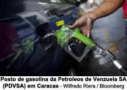 Posto de gasolina da Petroleos de Venzuela SA (PDVSA) em Caracas - Wilfredo Riera / Bloomberg