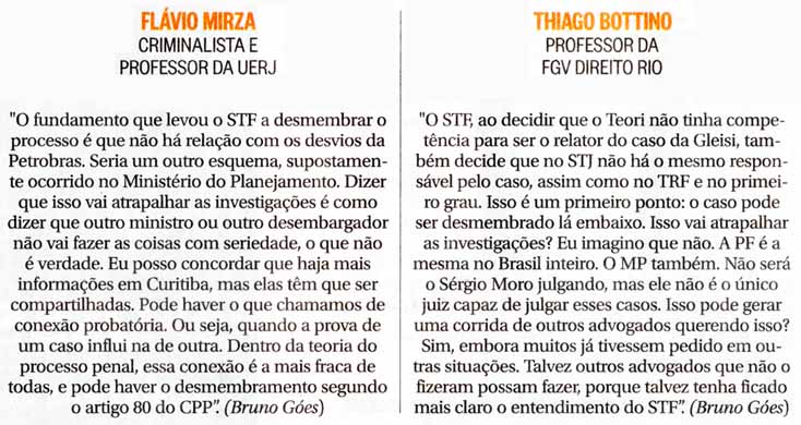O Globo - 24/09/2015 - Desmembramento da Lava-Jato: Palavra dos especialistas
