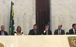 Juiz federal Sergio Moro participa de evento sobre combate  corrupo na Assembleia Legislativa do Paran</b> - Thas Skodowski/Agncia O Globo