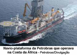Navio-plataforma da Petrobras - Foto: Petrobras / Divulgao