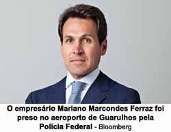 Mariano Marcondes Ferraz preso no aeroporto de Guarulhos e 2016 - Bloomberg