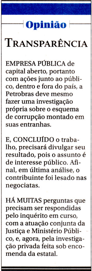 O Globo - 29/10/14 - Abreu e Lima: Apurao parada por trs anos