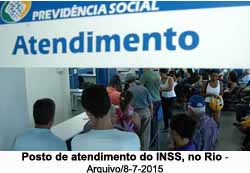 Posto de atendimento do INSS, no Rio - Arquivo/8-7-2015
