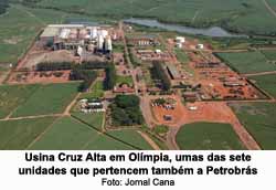 Usina Cruz Alta em Olmpia, umas das sete unidades que pertencem tambm a Petrobrs. (Foto: Jornal Cana)