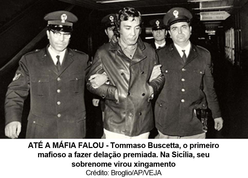 VEJA - 24/10/14 -  Tommaso Buscetta, o primeiro mafi oso a fazer delao premiada