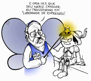Charge: Brum - Pinocchio e a Libaerdade de Expresso / PGR