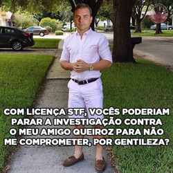 Meme Flvio Bolsonaro e Queiroz - Publicado em Memes