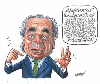 Charge_Clayton - Reformas de Paulo Guedes
