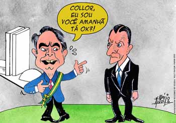 Charge: Mrio Adolfo - Collor: O futuro de Bolsonaro