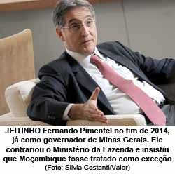 POCA - 10/01/16 - Fernando Pimentel, Governador Estado de Minas Gerais, durante visita ao jornal Valor Economico (Foto: Silvia Costanti/Valor)