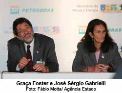 Graa Foster e Jos Srgio Gabrielli - Foto: Fbio Motta/ Agncia Estado