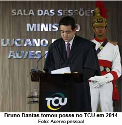 Bruno Dantas tomou posse no TCU em 2014 - Foto: Acervo pessoal