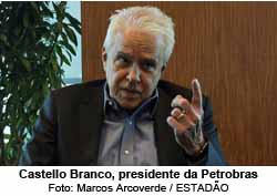 Castello Branco, presidente da Petrobras - Foto: Marcos Arcoverde / ESTADO