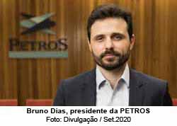 Bruno Dias disse que vai cobrar prticas e metas de sustentabilidade das empresas que compe a carteira da Petros - Foto: Divulgao