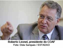 Roberto Leonel, presidente do COAF