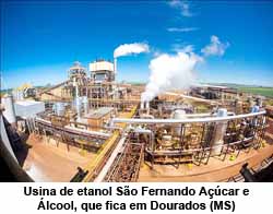 Folha de So Paulo - 30/10/15 - Usina de etanol So Fernando Acar e lcool, que fica em Dourados (MS)