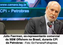 Julio Faerman, ex-representante comercial da SBM Offshore no Brasil, durante CPI da Petrobras - Foto: Ed Ferreira/Folhapress