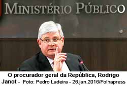 O procurador geral da Repblica, Rodrigo Janot, que pediu as prises de Renan, Sarney, Juc e Cunha