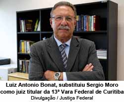 Luiz Antnio Bonat, juiz que substituiu Moro - Foto: Divulgao / Justia Federal