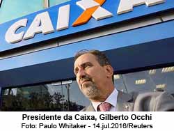 Presidente da Caixa, Gilberto Occhi - Foto: Paulo Whitaker - 14.jul.2016/Reuters