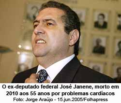 O ex-deputado federal Jos Janene, morto em 2010 aos 55 anos por problemas cardacos - Jorge Arajo - 15.jun.2005/Folhapress
