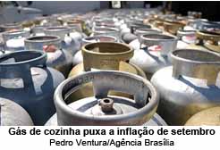 Fotos Pblicas. Gs de cozinha puxa a inflao de setembro - Pedro Ventura/Agncia Braslia