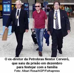 O ex-diretor da Petrobras Nestor Cerver, que saiu da priso em dezembro para festejar com a famlia - Foto: Albari Rosa/AGP/Folhapress