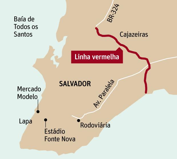 Obra do corredor virio: Linha Vermelha, Salvador, Bahia