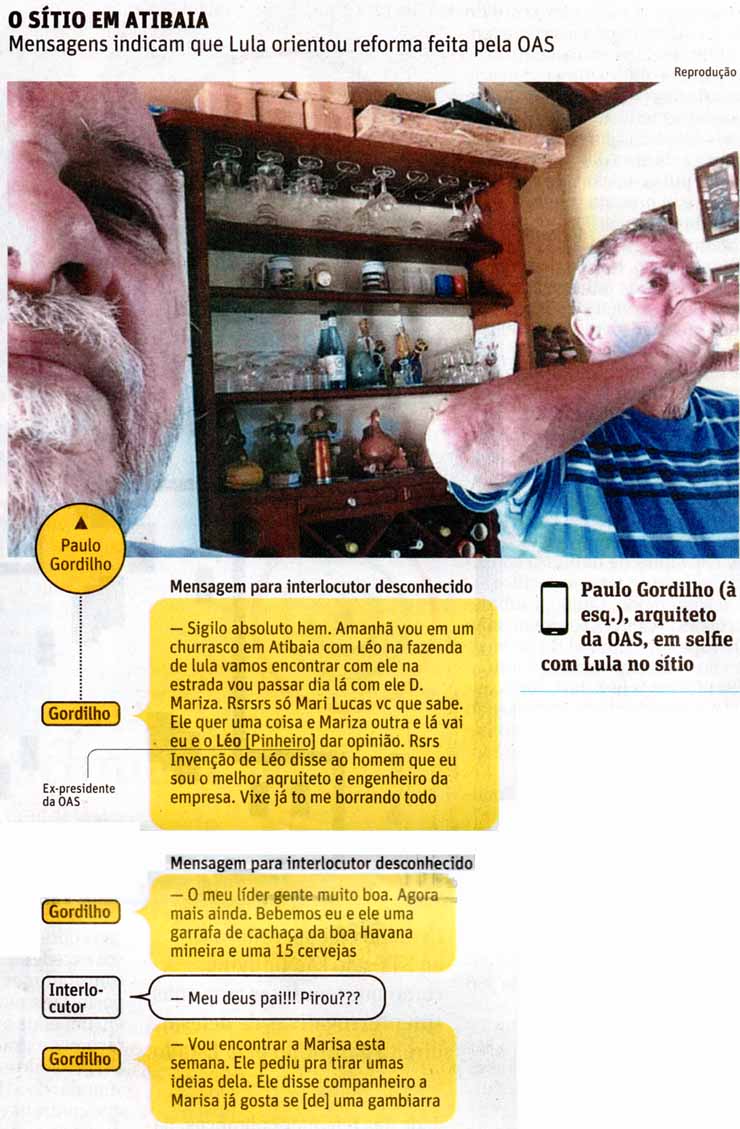 Lula e o stio em Atibaia - Folha de So Paulo / 29.07.2016